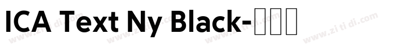 ICA Text Ny Black字体转换